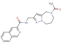 N-[(5-acetyl-5,6,7,8-tetrahydro-4H-pyrazolo[1,5-a][1,4]diazepin-2-yl)methyl]isoquinoline-3-carboxamide