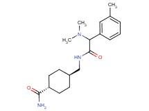 trans-4-({[(dimethylamino)(3-methylphenyl)acetyl]amino}methyl)cyclohexanecarboxamide