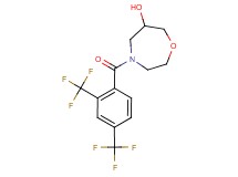 4-[2,4-bis(trifluoromethyl)benzoyl]-1,4-oxazepan-6-ol