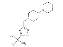4-{1-[(5-tert-butyl-1H-pyrazol-3-yl)methyl]piperidin-4-yl}thiomorpholine