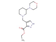 ethyl 4-{[3-(4-morpholinyl)-1-piperidinyl]methyl}-1H-pyrazole-3-carboxylate