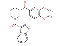 (3,4-dimethoxyphenyl)[1-(1H-indazol-3-ylcarbonyl)-3-piperidinyl]methanone