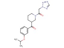 (3-isopropoxyphenyl)[1-(2H-tetrazol-2-ylacetyl)piperidin-3-yl]methanone