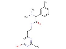2-(dimethylamino)-N-[2-(6-hydroxy-2-methylpyrimidin-4-yl)ethyl]-2-(3-methylphenyl)acetamide
