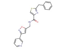 2-benzyl-N-{[3-(3-pyridinyl)-5-isoxazolyl]methyl}-1,3-thiazole-4-carboxamide