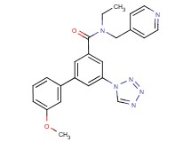 N-ethyl-3'-methoxy-N-(4-pyridinylmethyl)-5-(1H-tetrazol-1-yl)-3-biphenylcarboxamide