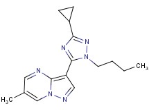 3-(1-butyl-3-cyclopropyl-1H-1,2,4-triazol-5-yl)-6-methylpyrazolo[1,5-a]pyrimidine