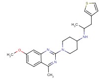 1-(7-methoxy-4-methyl-2-quinazolinyl)-N-[1-methyl-2-(3-thienyl)ethyl]-4-piperidinamine