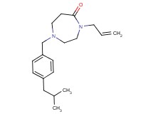 4-allyl-1-(4-isobutylbenzyl)-1,4-diazepan-5-one