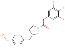 [4-({1-[(3,4,5-trifluorophenyl)acetyl]pyrrolidin-3-yl}methyl)phenyl]methanol