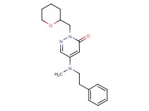 5-[methyl(2-phenylethyl)amino]-2-(tetrahydro-2H-pyran-2-ylmethyl)-3(2H)-pyridazinone