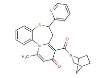 8-(2-azabicyclo[2.2.1]hept-2-ylcarbonyl)-11-methyl-6-(2-pyridinyl)-6,7-dihydro-9H-pyrido[2,1-d][1,5]benzothiazepin-9-one