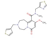 9-methoxy-N-methyl-7-oxo-N-(1,3-thiazol-4-ylmethyl)-3-(3-thienylmethyl)-1,2,3,4,5,7-hexahydropyrido[1,2-d][1,4]diazepine-10-carboxamide