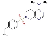 7-[(4-ethylphenyl)sulfonyl]-N,N-dimethyl-5,6,7,8-tetrahydropyrido[3,4-d]pyrimidin-4-amine