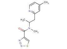 N-methyl-N-[1-methyl-2-(4-methylpyridin-2-yl)ethyl]-1,2,3-thiadiazole-4-carboxamide