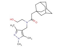 2-(1-adamantyl)-N-(2-hydroxyethyl)-N-[(1,3,5-trimethyl-1H-pyrazol-4-yl)methyl]acetamide