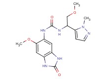 N-[2-methoxy-1-(1-methyl-1H-pyrazol-5-yl)ethyl]-N'-(6-methoxy-2-oxo-2,3-dihydro-1H-benzimidazol-5-yl)urea