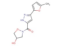 2-{[3-(5-methyl-2-furyl)-1H-pyrazol-5-yl]carbonyl}-4-isoxazolidinol