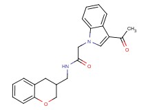 2-(3-acetyl-1H-indol-1-yl)-N-(3,4-dihydro-2H-chromen-3-ylmethyl)acetamide