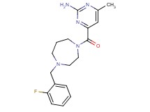 4-{[4-(2-fluorobenzyl)-1,4-diazepan-1-yl]carbonyl}-6-methyl-2-pyrimidinamine trifluoroacetate