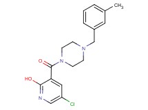 5-chloro-3-{[4-(3-methylbenzyl)-1-piperazinyl]carbonyl}-2-pyridinol
