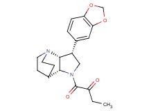 1-[(3R*,3aR*,7aR*)-3-(1,3-benzodioxol-5-yl)hexahydro-4,7-ethanopyrrolo[3,2-b]pyridin-1(2H)-yl]-1-oxobutan-2-one