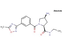 (4S)-4-amino-N-ethyl-1-[3-(5-methyl-1,2,4-oxadiazol-3-yl)benzoyl]-L-prolinamide