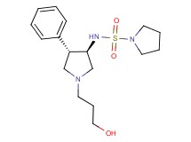 N-[rel-(3R,4S)-1-(3-hydroxypropyl)-4-phenyl-3-pyrrolidinyl]-1-pyrrolidinesulfonamide hydrochloride