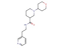 N-[2-(3-pyridinyl)ethyl]-1-(tetrahydro-2H-pyran-4-yl)-3-piperidinecarboxamide