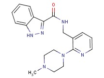 N-{[2-(4-methyl-1-piperazinyl)-3-pyridinyl]methyl}-1H-indazole-3-carboxamide