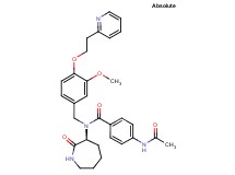 4-(acetylamino)-N-{3-methoxy-4-[2-(2-pyridinyl)ethoxy]benzyl}-N-[(3S)-2-oxo-3-azepanyl]benzamide