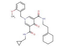 N-[2-(1-cyclohexen-1-yl)ethyl]-N'-(cyclopropylmethyl)-1-(2-methoxybenzyl)-4-oxo-1,4-dihydro-3,5-pyridinedicarboxamide