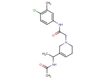 2-[5-[1-(acetylamino)ethyl]-3,6-dihydropyridin-1(2H)-yl]-N-(4-chloro-3-methylphenyl)acetamide