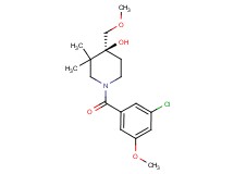 (4S)-1-(3-chloro-5-methoxybenzoyl)-4-(methoxymethyl)-3,3-dimethyl-4-piperidinol