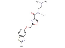 N-[2-(dimethylamino)ethyl]-N-methyl-2-{[(2-methyl-1,3-benzothiazol-5-yl)oxy]methyl}-1,3-oxazole-4-carboxamide