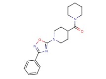 1-(3-phenyl-1,2,4-oxadiazol-5-yl)-4-(1-piperidinylcarbonyl)piperidine
