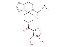 (3-{[5-(cyclopropylcarbonyl)-1,5,6,7-tetrahydro-1'H-spiro[imidazo[4,5-c]pyridine-4,4'-piperidin]-1'-yl]carbonyl}-5-methylisoxazol-4-yl)methanol
