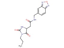 N-(2,1,3-benzoxadiazol-5-ylmethyl)-2-(2,5-dioxo-1-propylimidazolidin-4-yl)acetamide
