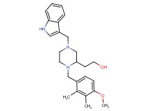 2-[4-(1H-indol-3-ylmethyl)-1-(4-methoxy-2,3-dimethylbenzyl)-2-piperazinyl]ethanol