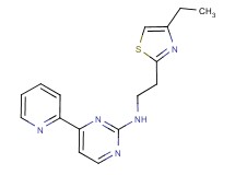 N-[2-(4-ethyl-1,3-thiazol-2-yl)ethyl]-4-(2-pyridinyl)-2-pyrimidinamine
