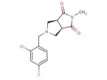 (3aR*,6aS*)-5-(2-chloro-4-fluorobenzyl)-2-methyltetrahydropyrrolo[3,4-c]pyrrole-1,3(2H,3aH)-dione