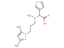 [[3-(3,5-dimethyl-1H-pyrazol-1-yl)propyl](methyl)amino](3-thienyl)acetic acid