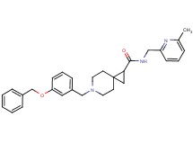 6-[3-(benzyloxy)benzyl]-N-[(6-methyl-2-pyridinyl)methyl]-6-azaspiro[2.5]octane-1-carboxamide