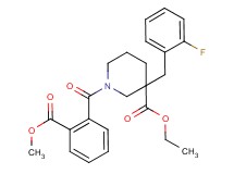 ethyl 3-(2-fluorobenzyl)-1-[2-(methoxycarbonyl)benzoyl]-3-piperidinecarboxylate