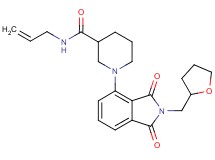 N-allyl-1-[1,3-dioxo-2-(tetrahydro-2-furanylmethyl)-2,3-dihydro-1H-isoindol-4-yl]-3-piperidinecarboxamide