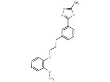 2-{3-[3-(2-methoxyphenoxy)propyl]phenyl}-5-methyl-1,3,4-oxadiazole