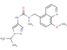N'-(1-isopropyl-1H-pyrazol-4-yl)-N-[(8-methoxyquinolin-5-yl)methyl]-N-methylurea