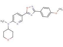 5-[3-(4-methoxyphenyl)-1,2,4-oxadiazol-5-yl]-N-methyl-N-(tetrahydro-2H-pyran-4-yl)-2-pyridinamine