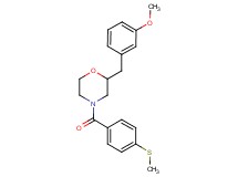 2-(3-methoxybenzyl)-4-[4-(methylthio)benzoyl]morpholine