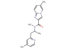 N,6-dimethyl-N-[1-methyl-2-(4-methyl-2-pyridinyl)ethyl]imidazo[1,2-a]pyridine-2-carboxamide